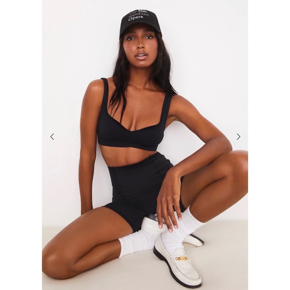 For Love & Lemons Black Bike Shorts - Picture 3 of 6